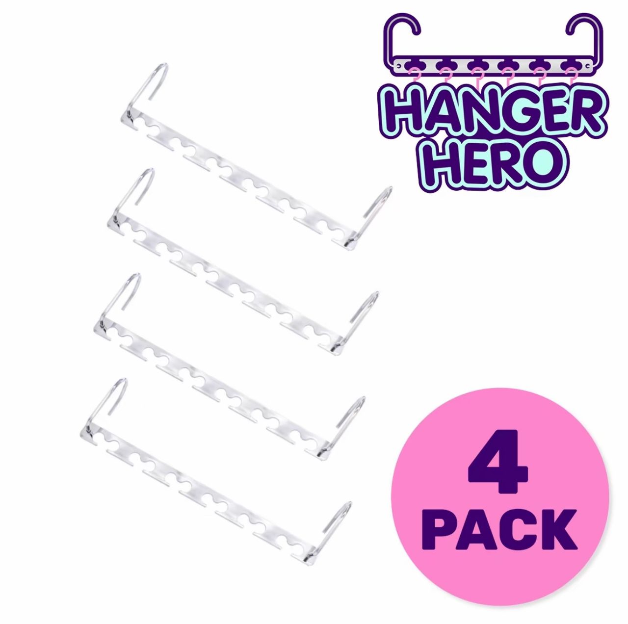 Hanger Hero - Space saving portable hangers stainless steel durable magic hangers for clothes, 360 degree rotatable large capacity space saving clothes hanger, Magic Clothes Wardrobe Clothing Organizer