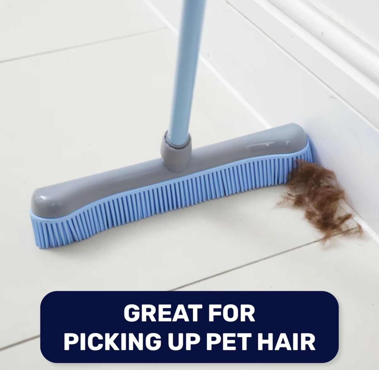 Better Brush - Lasts Lifetime Indoor & Outdoor Extendable Brush & Squeegee Pet Rubber