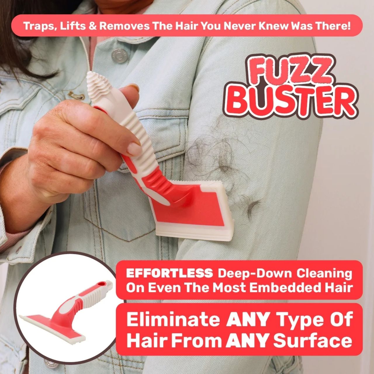 Fuzz Buster - Multi-Surface Fluzz - Fuzz & Fur Remover