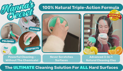 Nanna's Secret Natural Polish Cleaning Clay For All Hard Surfaces