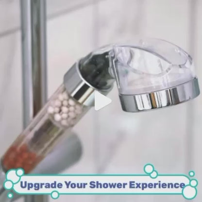 Happy Shower Head -Pure Shower - Water-Saving Filtering Shower head with Micro-Jets and Purifying Beads